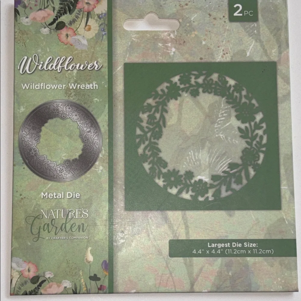 Nature's Garden Wildflowers Wildflower Wreath Metal Die NWT UNOPENED